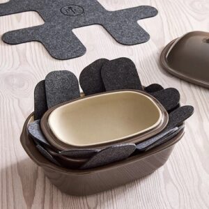 Kochgeschirr Schutz durch Pfannenschoner im Alltag