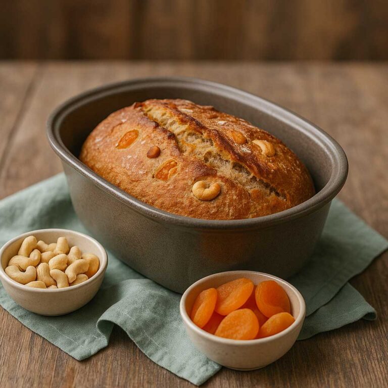 Aprikosen-Cashew-Brot Knusprig-saftig