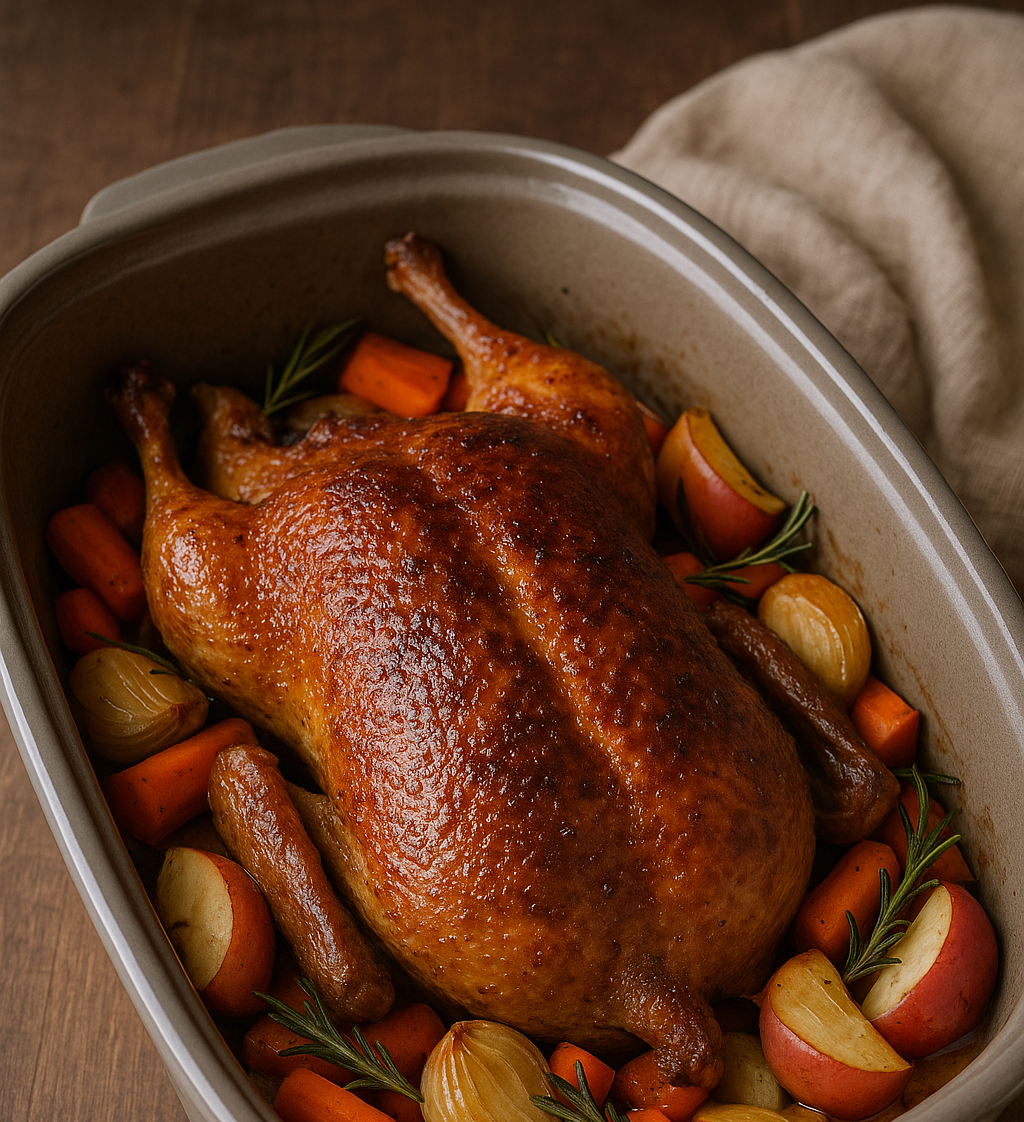 Ente aus dem Pampered chef ofenmeister