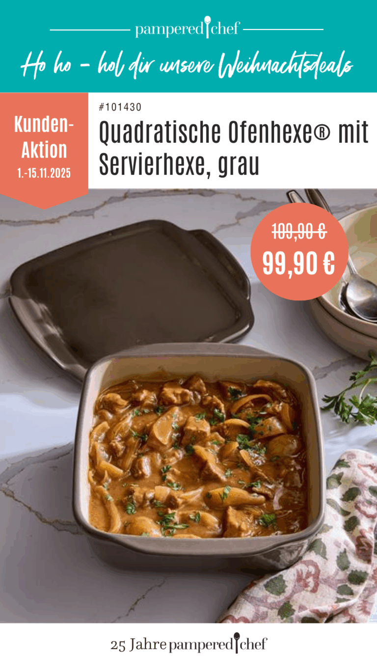 Quadratische Ofenhexe - Monats Angebot1-15.11.2025 Pampered chef ofenhexe
