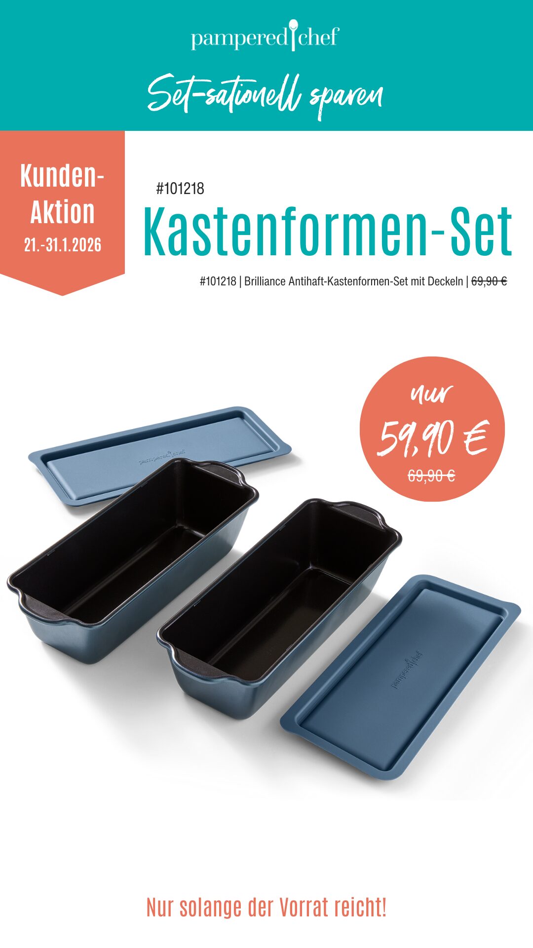 Pampered Chef Brilliance Kastenformen-Set